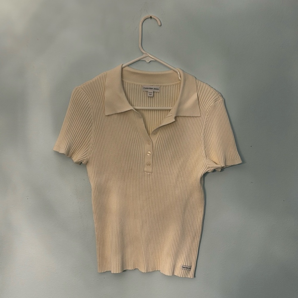 Calvin Klein Jeans Half Button Collar Tee